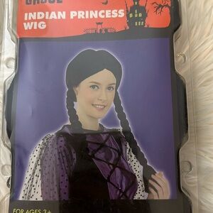 Totally Ghoul Black Braided Indian Princess Wig